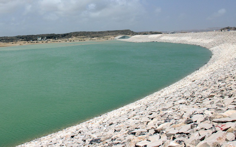 Duqm protection dams store 24 million cubic meters of water